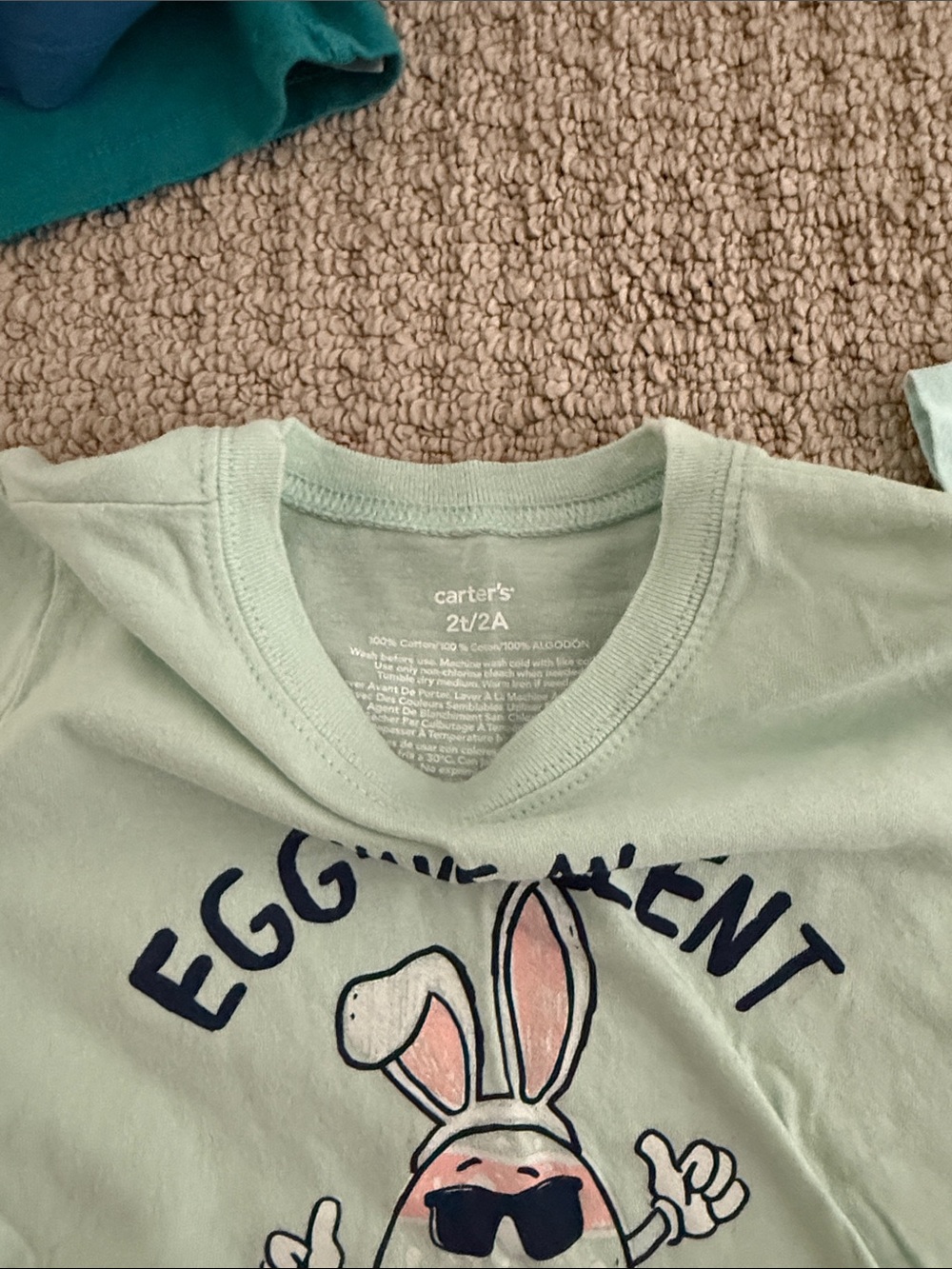 Carter's Boys' Assorted Short Sleeve Tees - Blue, Teal, Green, White - Picture 11 of 16